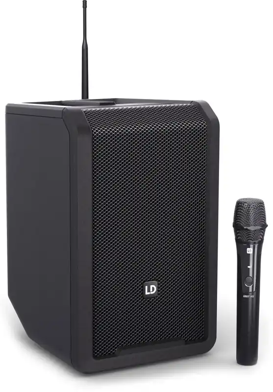 Direkt Vom Hersteller LD Systems ANNY® 8 HHD B6 - Tragbarer Bluetooth® PA-Lautsprecher mit Akku, Mixer und 1x