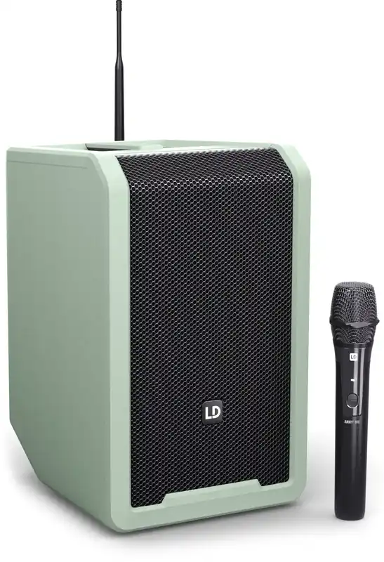 LD Systems ANNY® 8 HHD B6 GN - Tragbarer Bluetooth® PA-Lautsprecher mit Akku, Mixer und 1x Beliebt