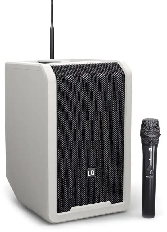 LD Systems ANNY® 8 HHD B8 G - Tragbarer Bluetooth® PA-Lautsprecher mit Akku , Mixer und 1x Schneller Versand