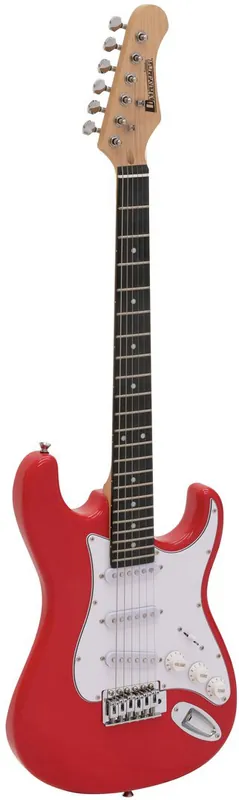 Must-Have DIMAVERY J-400 E-Gitarre ST rot, 3/4