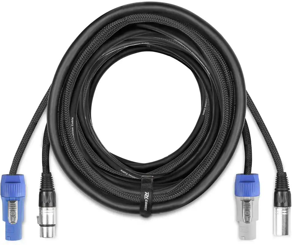 PD-Connex CX11-15 Kombikabel Stromanschluss B - XLR M / Stromanschluss A - XLR F 15 m Kostenloser Versand