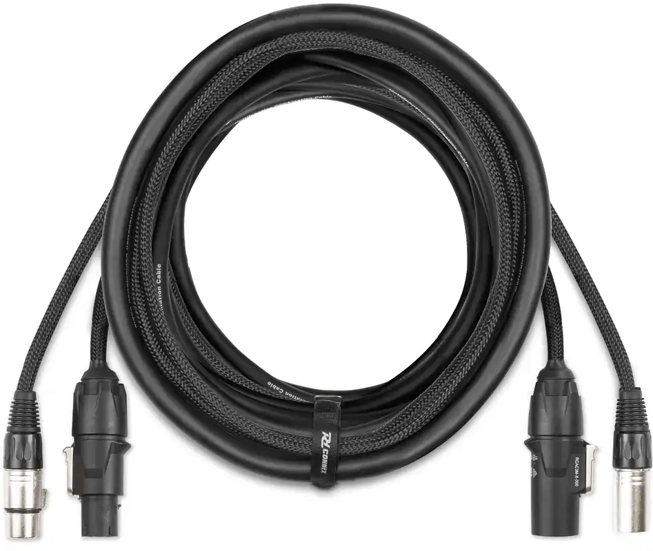Knallerangebot PD-Connex CX13-10 Kombikabel Stromanschluss TR - XLR M / Stromanschluss TR - XLR F 10 m