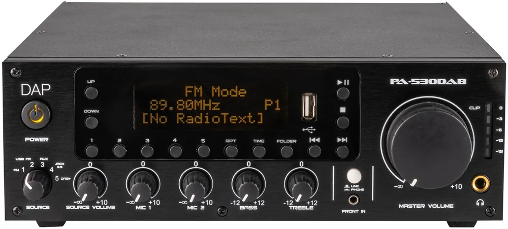 DAP-Audio PA-530DAB 3-Kanal-Mischverstärker mit 30 W und 100 V Sale