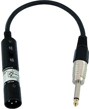 Markenprodukt OMNITRONIC Adapterkabel XLR(M)/Klinke mono 0,3m sw