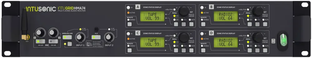 Bestpreis INTUSONIC HMA74 4-Zonen Audio Router