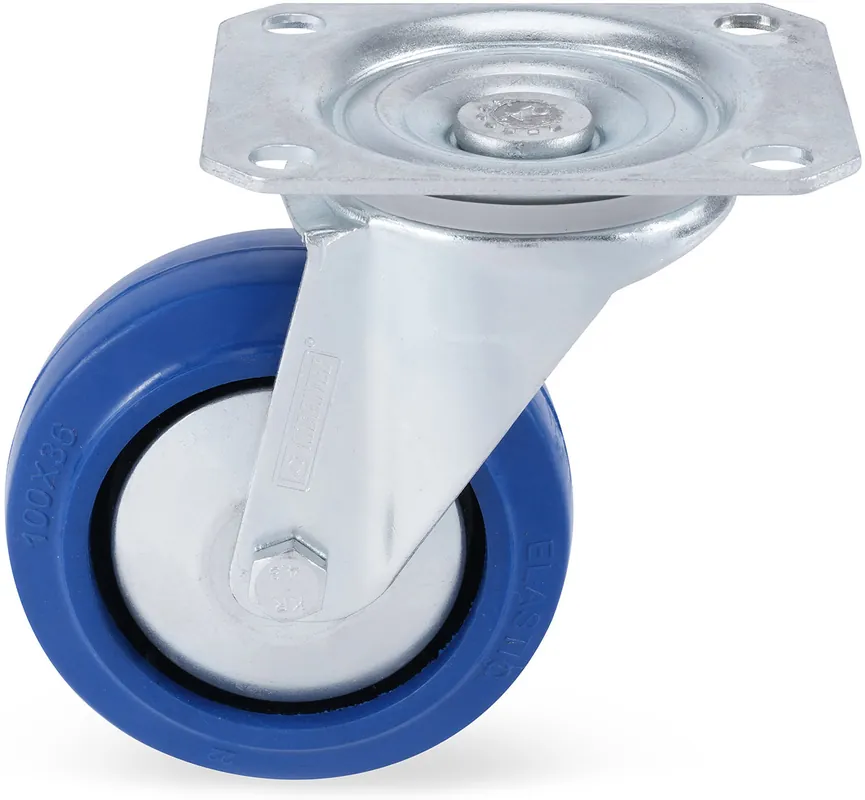 Günstig Riggatec Lenkrolle 100mm BLUE WHEEL