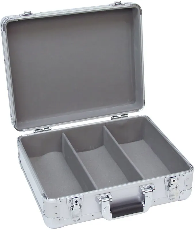 Neuheit ROADINGER CD-Case ALU Digital-Booking abgerundet sil