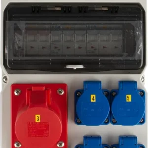 PCE Wandverteiler - DELTA STROBL 1x32A/ 2x16A/ 4xSSD Zertifiziert