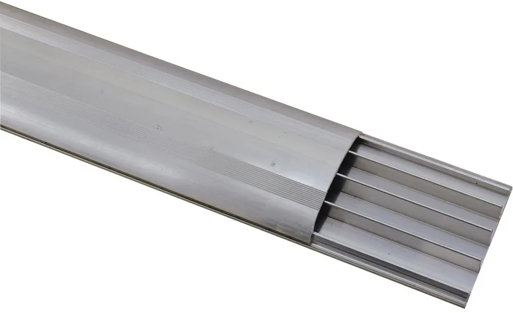 EUROLITE Bodenkabelkanal 75mm breit silber 2m Top-Preis