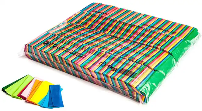 Neue Kollektion Magic FX Slowfall Konfetti Rechteckig 55x17mm - Bunt 1kg