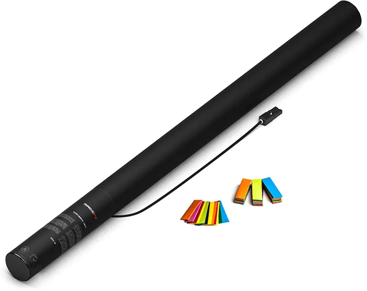 Magic FX Elektrische Konfettikanone PRO 80cm - Bunt Nur Für Kurze Zeit