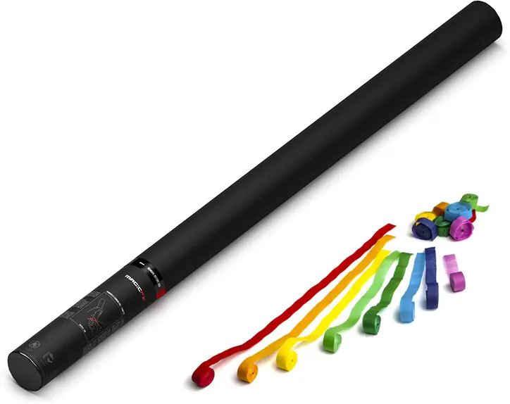 Must-Have Magic FX Handbetriebene Streamerkanone PRO 80cm - Bunt