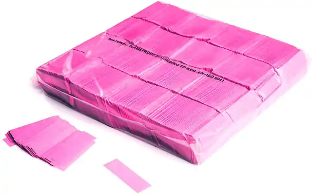 Billig Magic FX Slowfall UV Konfetti 55x17mm - Fluo Pink 1kg