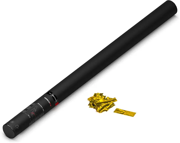 Preisknaller Magic FX Handbetriebene Konfettikanone PRO 80cm - Gold Metallic