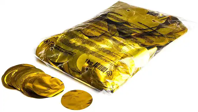 Sonderangebot Magic FX Metallic Konfetti Rund Ø55mm - Gold1kg
