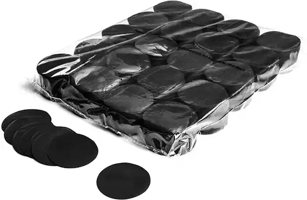 Top-Preis Magic FX Slowfall Konfetti Rund Ø 55mm - Schwarz 1kg