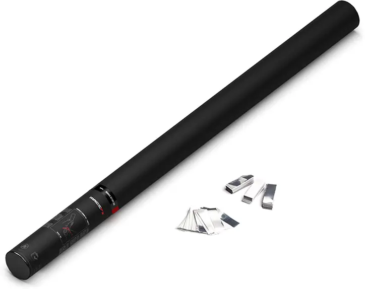 Top-Preis Magic FX Handbetriebene Konfettikanone PRO 80cm - Weiß+Silber
