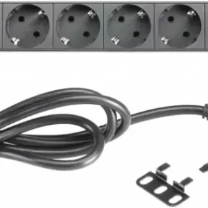 Zertifiziert Adam Hall 19" Parts 87471 8-fach Steckdosenleiste mit Schalter und 2 USB-L