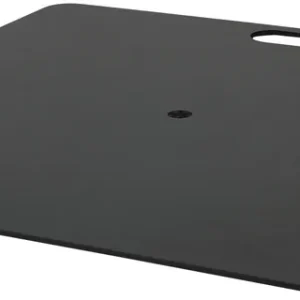 Direktkauf WENTEX Grundplatte – pulverbeschichtet 350 x 300 mm (B x L) – 4 kg – schwarz