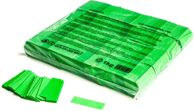Magic FX Slowfall Konfetti Rechteckig 55x17mm - Hellgrün 1kg Schnäppchen
