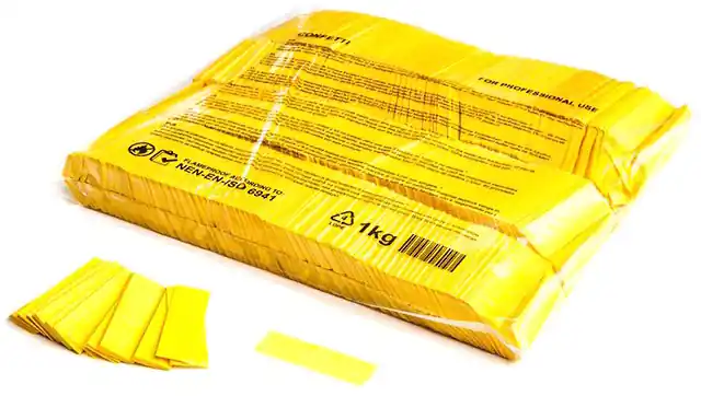 Magic FX Slowfall Konfetti Rechteckig 55x17mm - Gelb 1kg Highlight