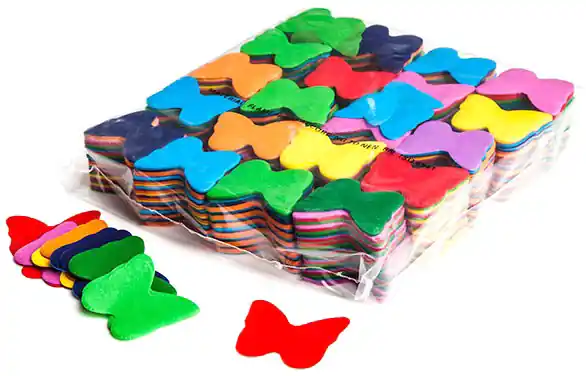 Beliebt Magic FX Slowfall Konfetti Schmetterlinge Ø 55mm - Bunt 1kg