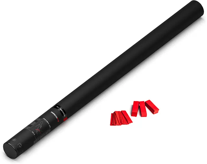 Magic FX Handbetriebene Konfettikanone PRO 80cm - Rot Sofort Bestellen