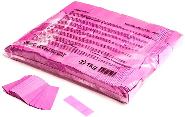 Günstig Magic FX Slowfall Konfetti Rechteckig 55x17mm - Pink 1kg