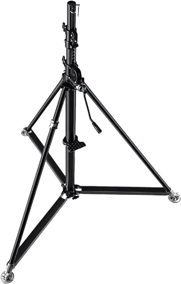 Manfrotto - 387XBU - Stativ Super Windup Inox Schwarz Sichere Zahlung