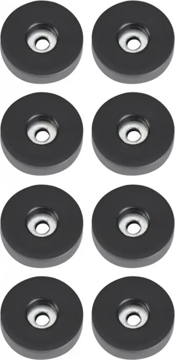 Adam Hall Hardware 4906 M8 AH 8er Set Gummifuß 38 x 10 mm im Beutel Beliebt