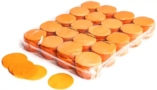 Magic FX Slowfall Konfetti Rund Ø 55mm - Orange 1kg Neu Im Sortiment