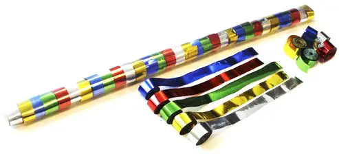 Magic FX Metallic Streamer 10m x 1,5cm - Bunt Preisreduziert