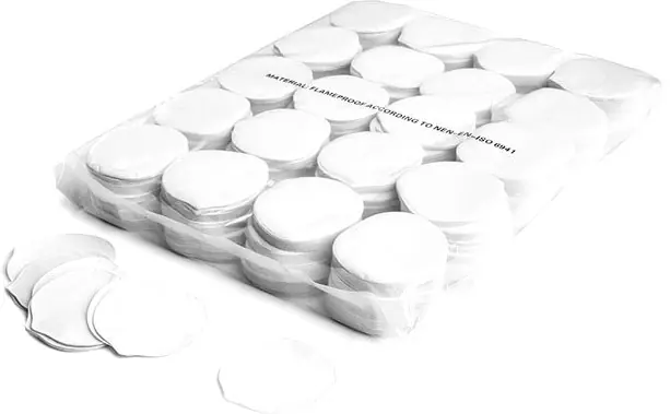Sonderaktion Magic FX Slowfall Konfetti Rosenblattförmig Ø 55mm - Weiß 1kg