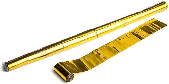 Solange Der Vorrat Reicht Magic FX Metallic Streamer 10m x 5cm - Gold