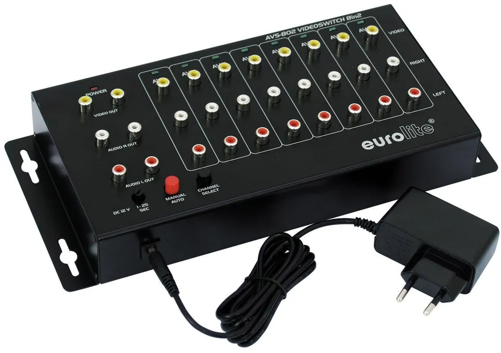 Kostenloser Versand EUROLITE AVS-802 Videoswitch 8in2