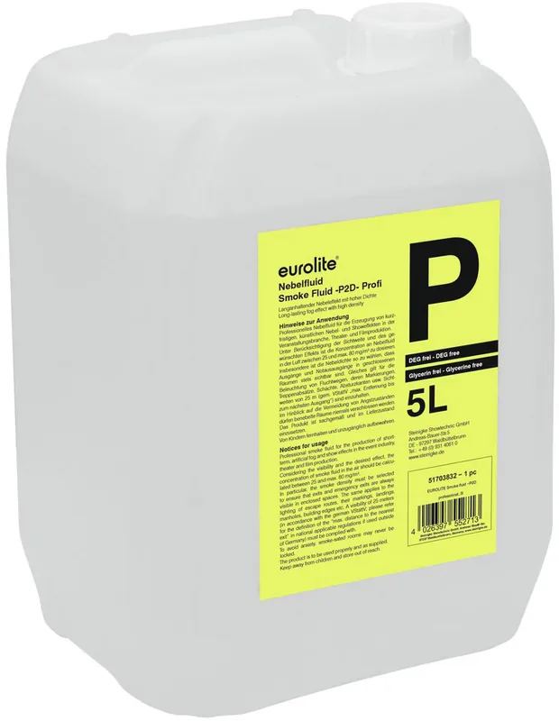 EUROLITE Smoke Fluid -P2D- Profi Nebelfluid 5l Geprüft