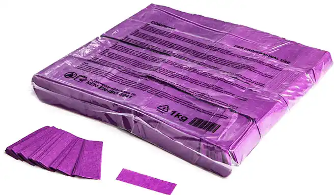 Sonderangebot Magic FX Slowfall Konfetti Rechteckig 55x17mm - Lila 1kg
