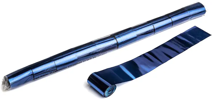 Zertifiziert Magic FX Metallic Stadium Streamer 20m x 5cm - Blau