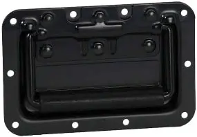 Sichere Zahlung Adam Hall Hardware 34082 BLK Klappgriff mittel gefedert in Einbauschale sc