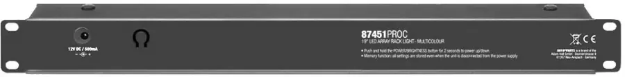Kostenfreie Lieferung Adam Hall 19" Parts 87451 PRO C 19" LED Array Rack Light 1 HE multicolor