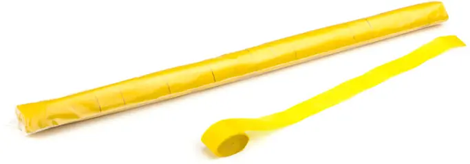 Magic FX Streamer 10m x 2,5cm - Gelb Kostenloser Rückversand