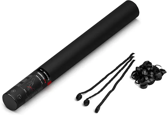 Magic FX Handbetriebene Streamerkanone 50cm - Schwarz Preiswert