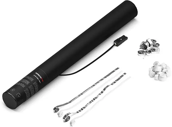 Magic FX Elektrische Streamerkanone 50cm - Weiß+Silber Neuheit