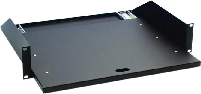 Adam Hall 19" Parts 87555 19" Rackwanne 2 HE mit Auszugsschienen Sichere Zahlung