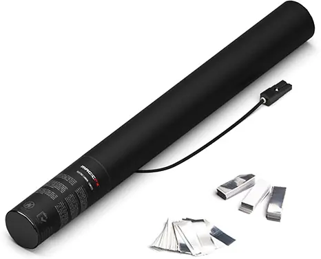 Nur Für Kurze Zeit Magic FX Elektrische Konfettikanone 50cm - Weiß+Silber