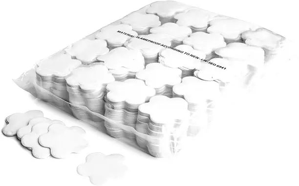 Sonderaktion Magic FX Slowfall Konfetti Blumenförmig Ø 55mm - Weiß 1kg