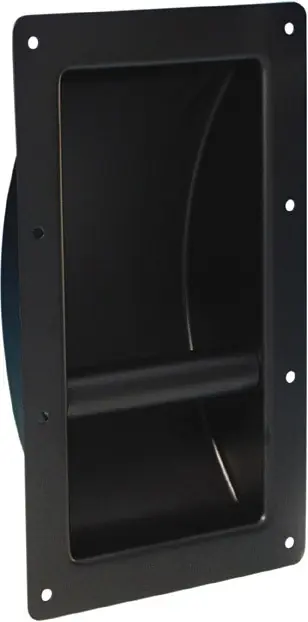 Adam Hall Hardware 3400 Schalengriff Stahl schwarz pulverbeschichtet Abverkauf