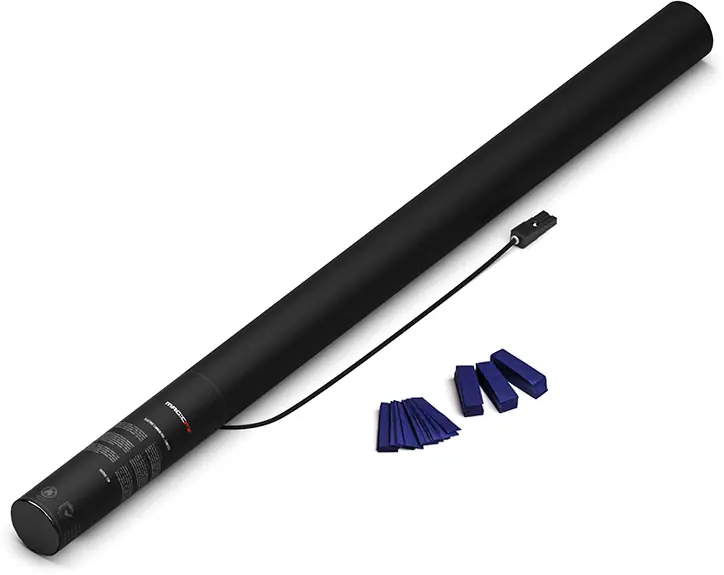 Solange Der Vorrat Reicht Magic FX Elektrische Konfettikanone PRO 80cm - Dunkelblau