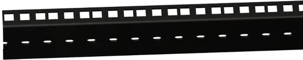 Adam Hall 19" Parts 61555 BLK HD Rackschiene doppelt schwarz 45 HE Markenware