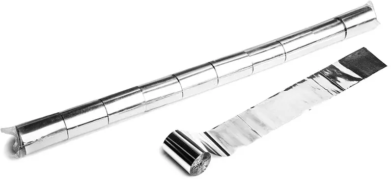 Magic FX Metallic Stadium Streamer 20m x 5cm - Silber Super-Preis